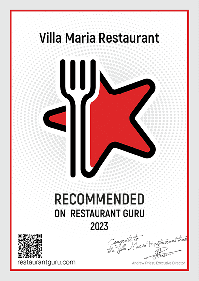 Restaurant Guru Certificate